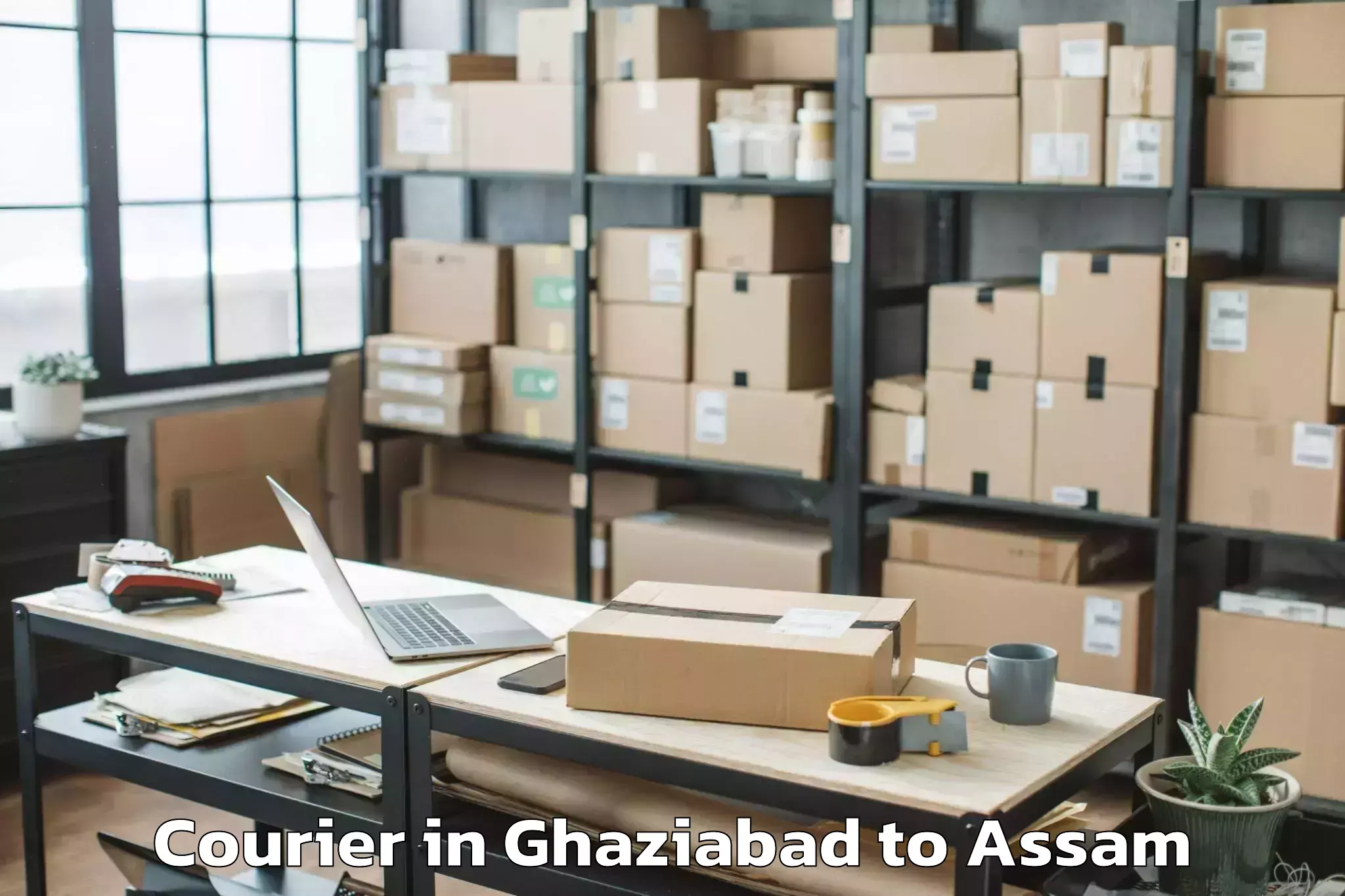 Reliable Ghaziabad to Dokmoka Courier